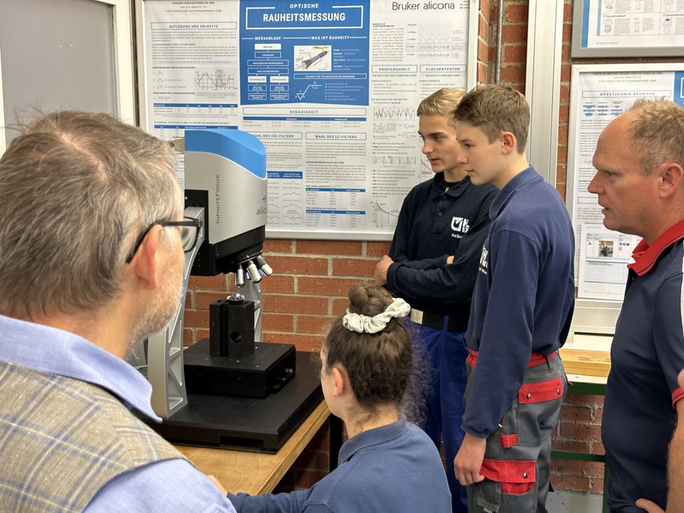 First measurements using the 3D optical measurement device with HTL Weiz's students